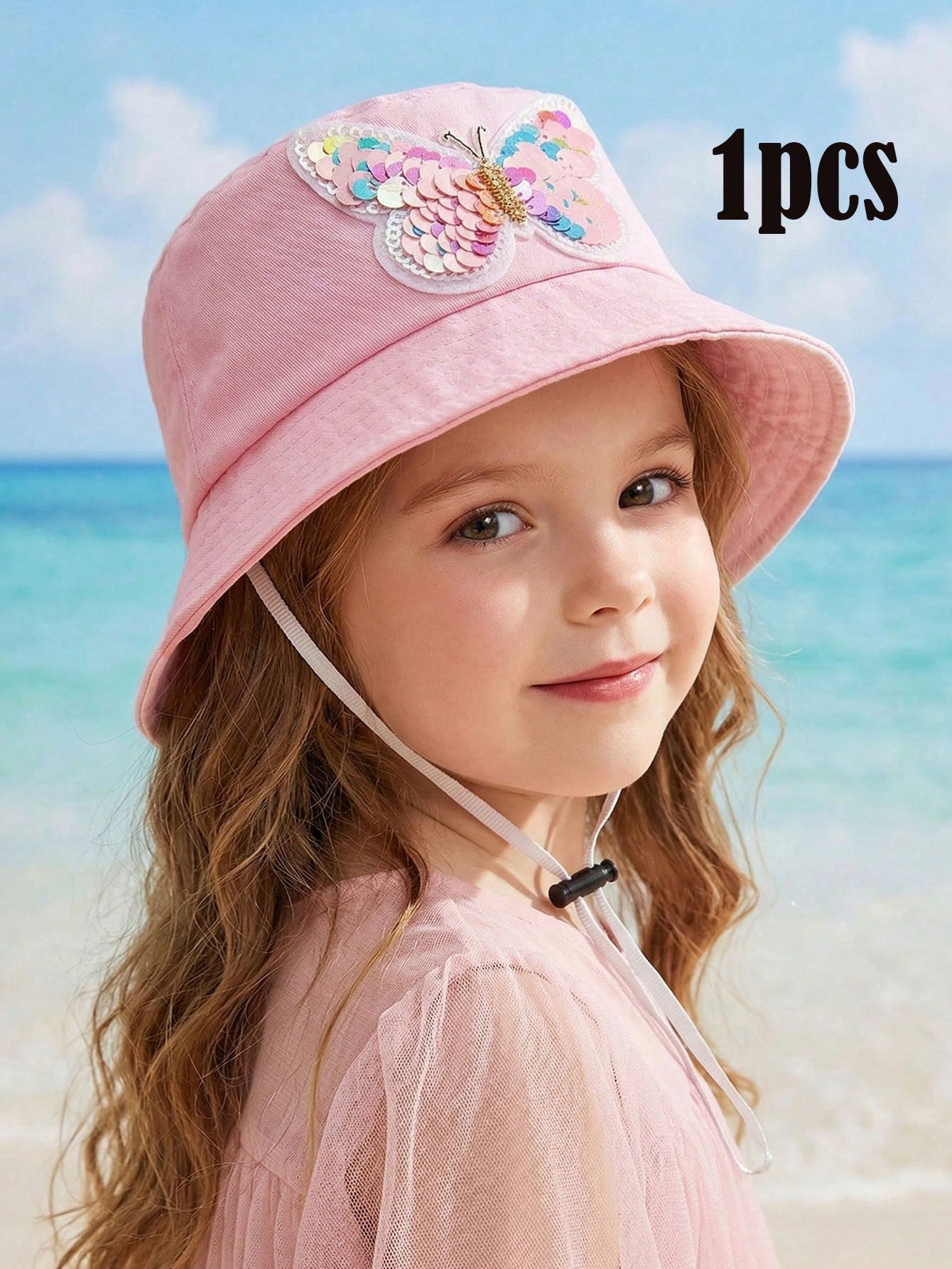 1pcs 3-8Y Girls Sequined Butte - Fishing Hat review and price