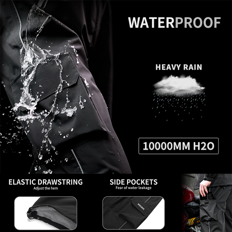 WOSAWE Motorcycle Rain Pants R - Fishing Rain Suit review and price