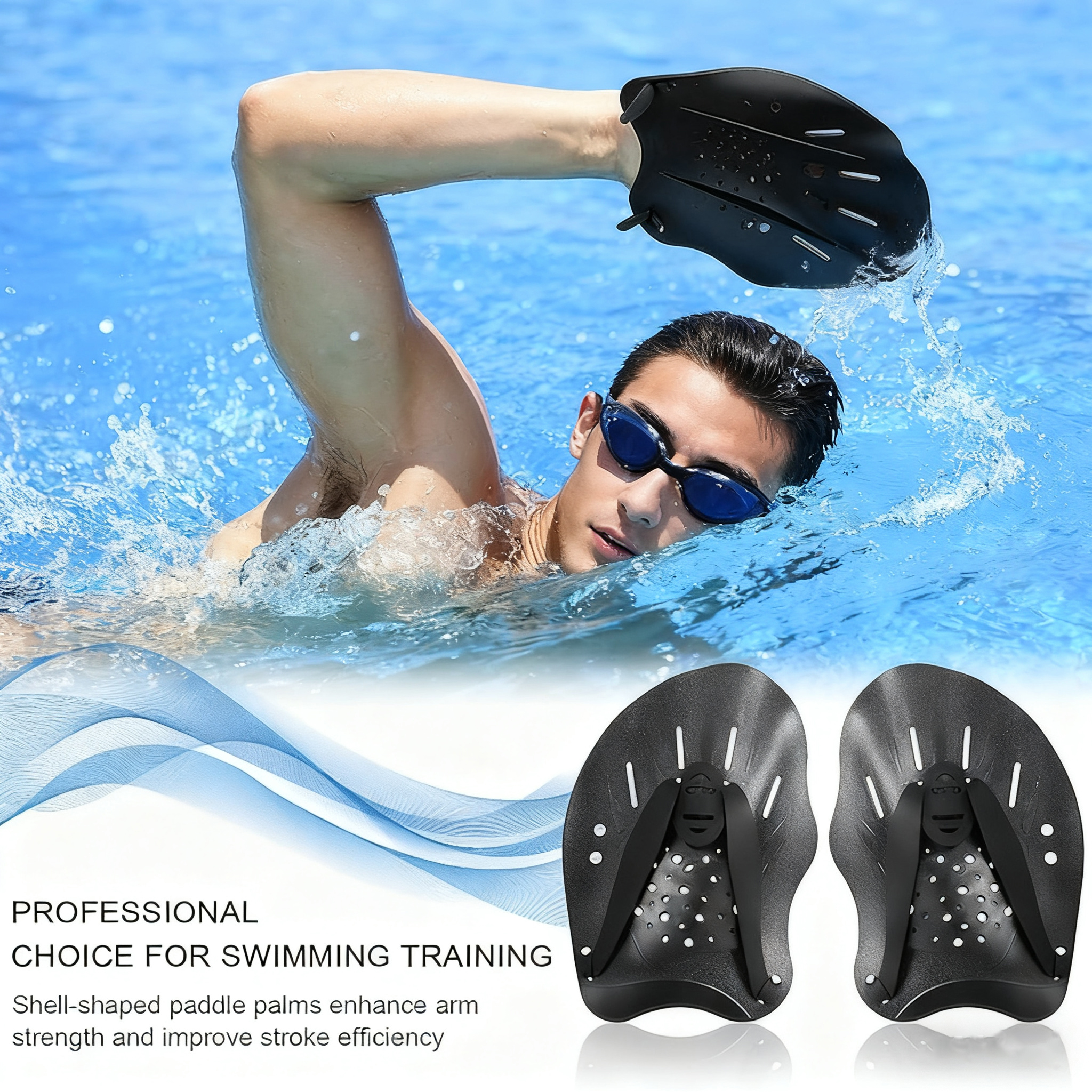 Adjustable Swimming Hand Paddl - Fishing Gloves review and price