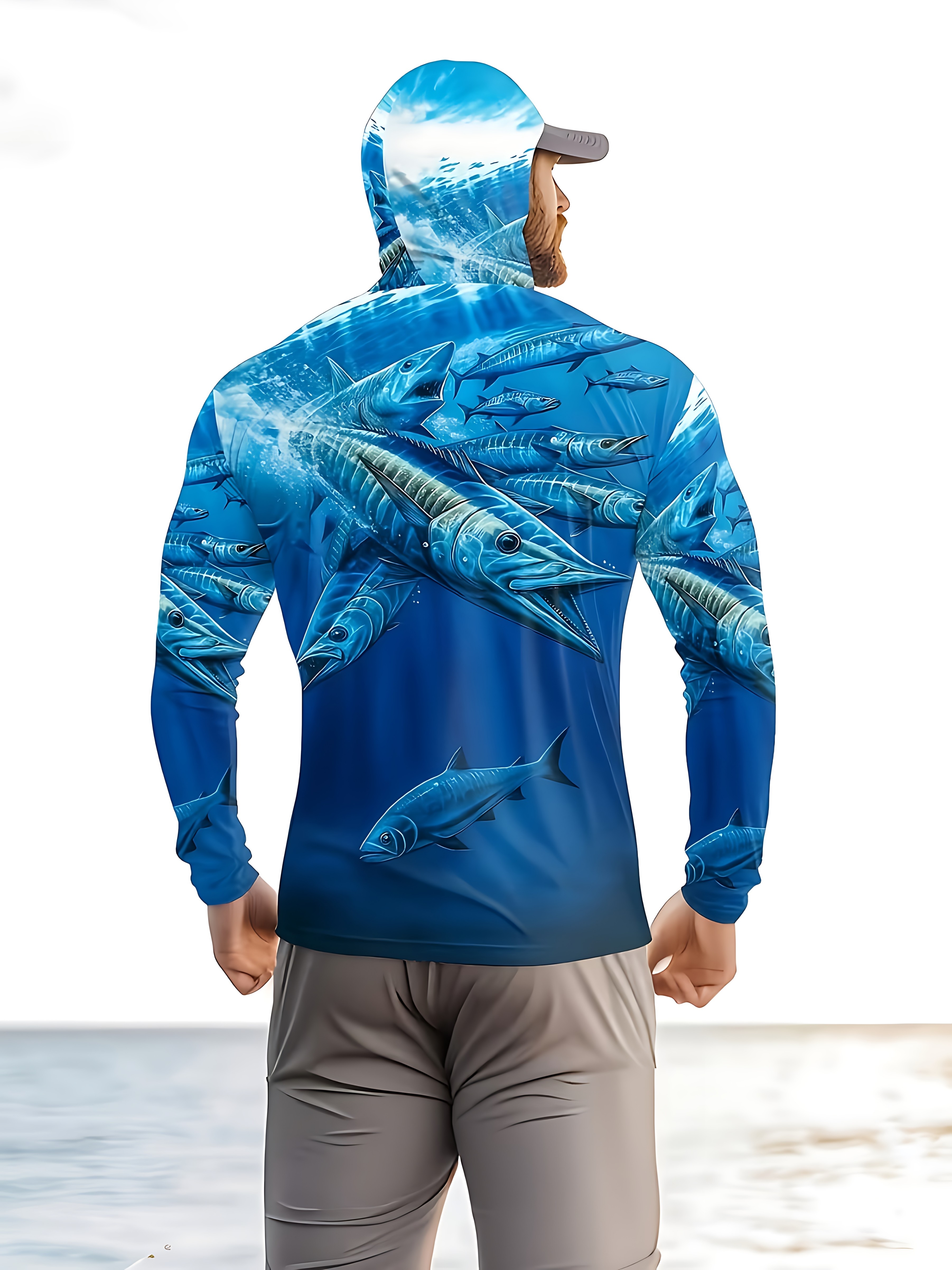Fishing Shirt Hooded Men Fishi - Fishing Shirt Uv Protection review and price