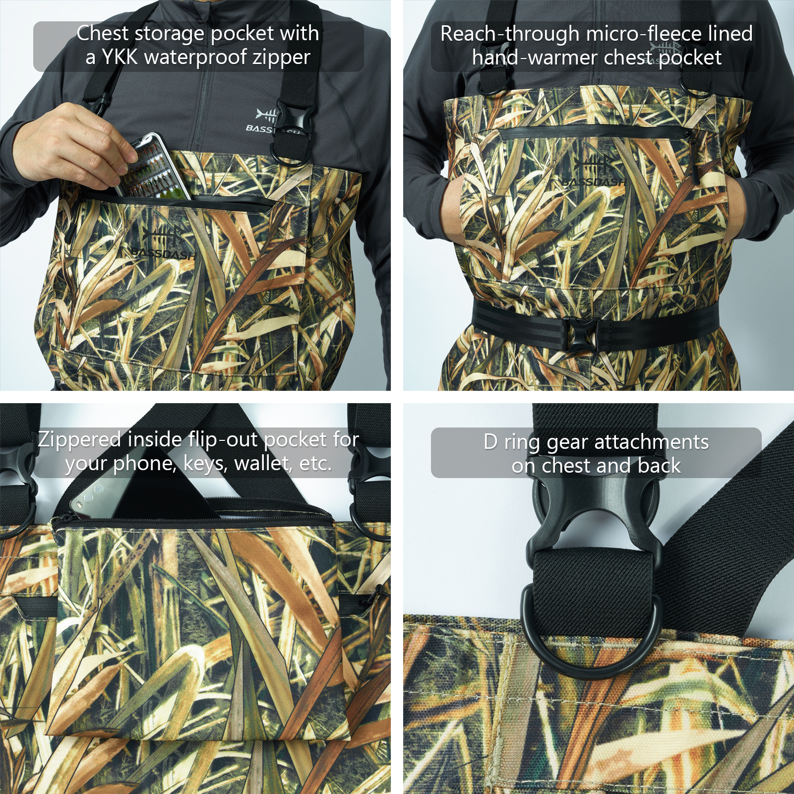 BASSDASH Men Women Boot Foot W - Fishing Waders review and price