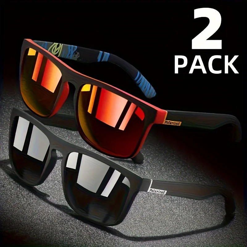 1/2pcs Square Sport Sunglasses - Fishing Sunglasses Polarized review and price
