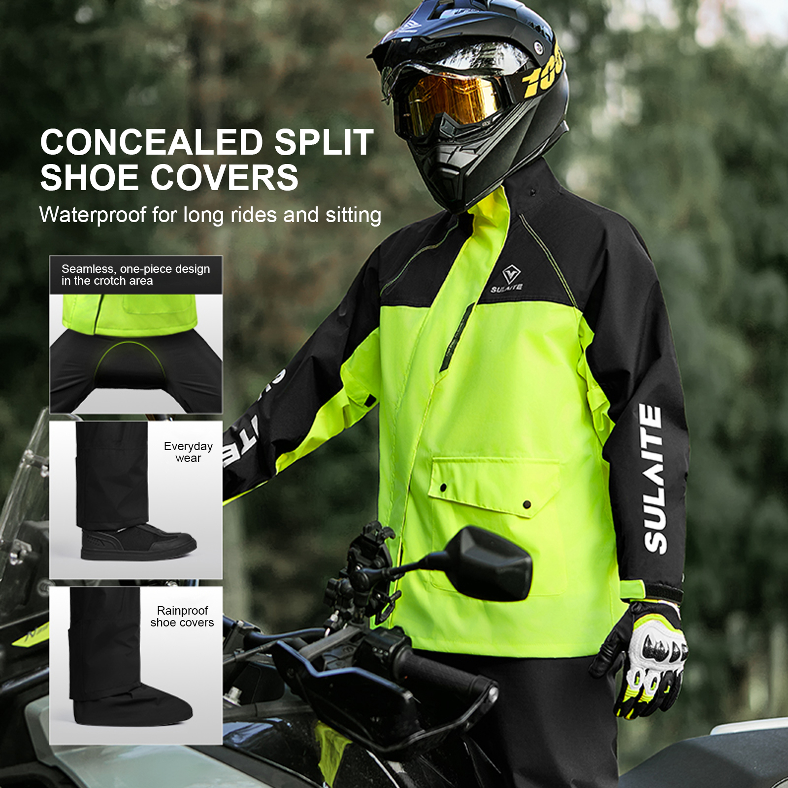 Motorcycle Rain Suit for Men & - Fishing Rain Suit review and price