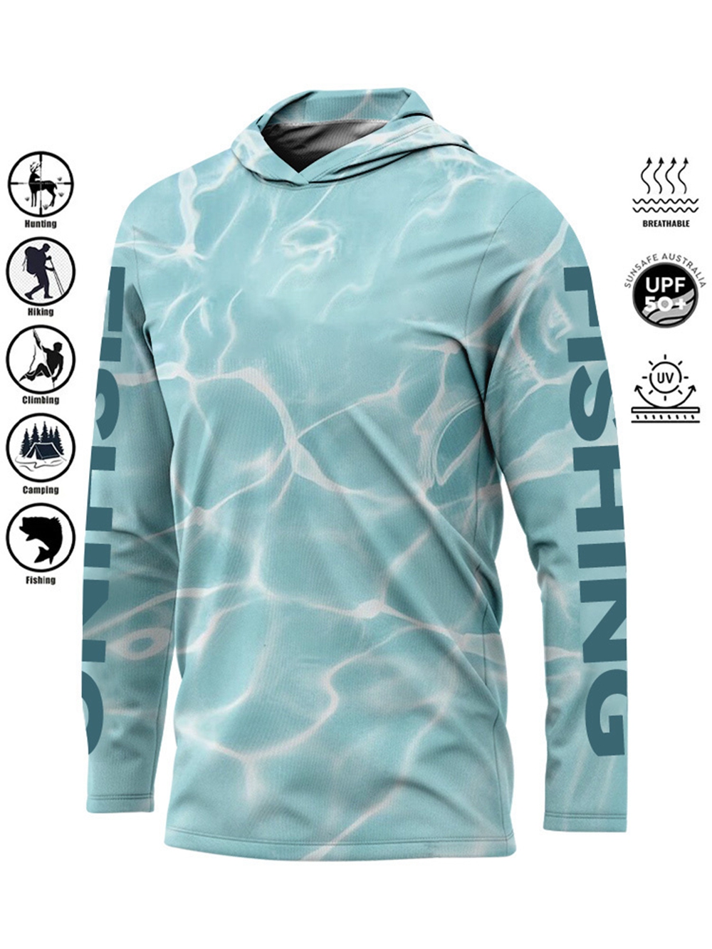 MALFC Hood Fishing Shirt Fishi - Fishing Shirt Uv Protection review and price